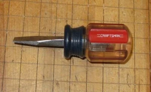 Destornillador de cabeza plana vintage Craftsman Stubby 4151 1/4" A WF - Imagen 1 de 3