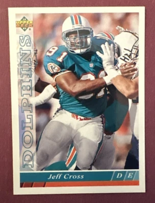 1993 Upper Deck #455 Jeff Cross - Miami Dolphins - Image 1 of 2