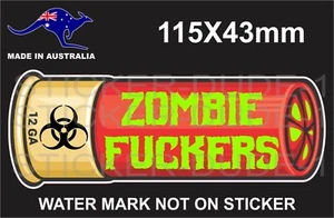 ZOMBIE WINCHESTER BULLET STICKER FOR TOOLBOX HOLDEN FORD 4x4 LANDCRUISER WELDER - Imagen 1 de 1
