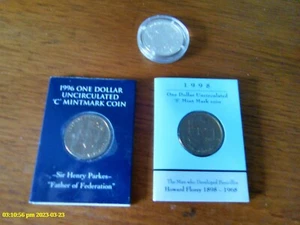 Australian Coins $1.00 Uncirculated  + $10.00 Leaving For War - Bild 1 von 4