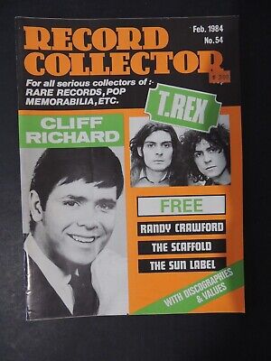 Record Collector Music Magazine CLIFF RICHARD - T. REX   #54 Feb 1984   • 4$