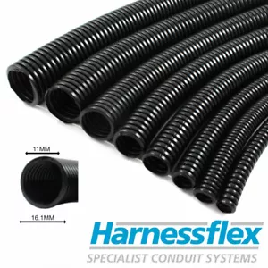 11mm Inside Diameter Cable Flexible Conduit / Sleeving / Sheathing Split/Unsplit - Picture 1 of 3