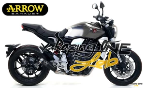 SILENCIEUX ARROW PRO-RACE ACIER NOIR POUR HONDA CB 1000 R 18 22 HOMOLOGUES - Photo 1/1