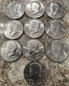 1776-1976-D Kennedy Bicentennial Half Dollar🔥10 Coin Set🔥 Beautiful Condition - Picture 1 of 11