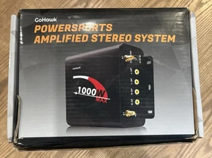GoHawk TJ4-Q 100W Bluetooth Motorcycle Stereo Speaker 4 Channel Amplifier A2000 - Picture 1 of 6