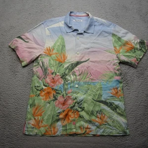 Tommy Bahama Hemd Herren M Pastell Blumen Hawaii Knopfleiste Paradies Freizeit - Bild 1 von 11