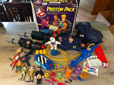 kenner the real Ghostbusters Lot Vintage 1980’s Action Figures Accessories parts - Image 1 of 4