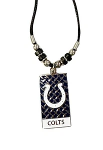 Indianapolis Colts Diamond Plate Necklace with 20-Inch Cord - Picture 1 of 2