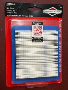Briggs & Stratton 491588S Filter -A/C Cartridge, Genuine Briggs & Stratton Part - Picture 1 of 8