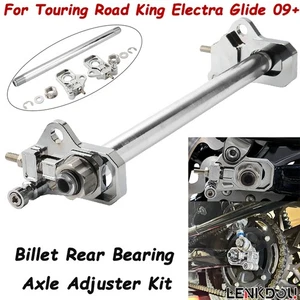 Motorcycle Rear Axle Adjuster Kit For Harley 2009-UP Street Glide Road King FLHR - Picture 1 of 14