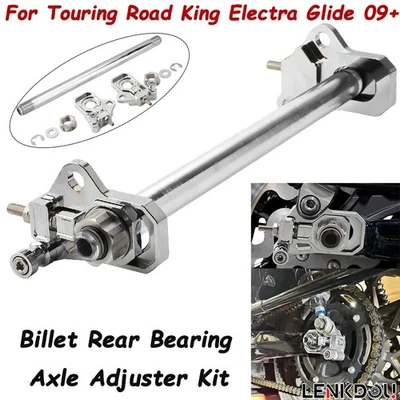 Motorcycle Rear Axle Adjuster Kit For Harley 2009-UP Street Glide Road King FLHR - Image 1 of 4