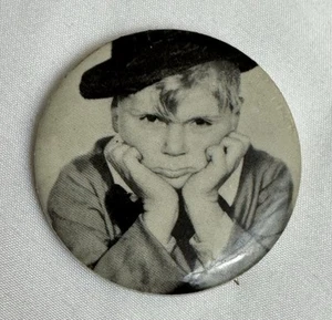 Vintage Jackie Cooper Our Gang Foto Pinback Button Promi Pin Sandyval NYC - Bild 1 von 4