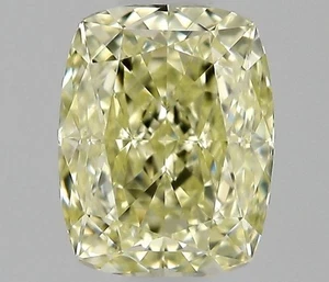 GIA Certified Natural W - X Range/VS Clarity Diamond 0.40 Ct Loose Cushion Cut - Picture 1 of 4