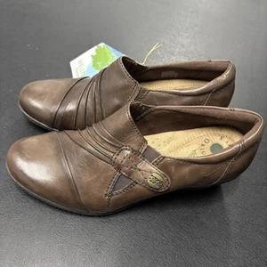 EARTH ORIGINS, LADIES Brown Archer LEATHER Loafer, SIZE 9.5 ‘Madison' - Picture 1 of 6