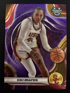Kiki Iriafen 2024-25 Bowman University Best Purple Refractor 124/250 Mystics USC - Picture 1 of 10