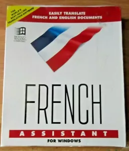 Rare Vintage 3.5" Diskette FRENCH ASSISTANT for Windows Translation to English - Picture 1 of 4