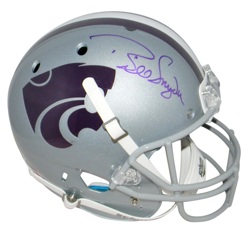 BILL SNYDER AUTOGRAPHED SIGNED KSU KANSAS STATE WILDCATS FULL SIZE HELMET JSA - Image 1 of 1