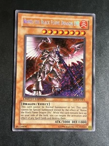yu gi oh horus the black flame dragon lv8 een-ense1 secret rare eng limited - Foto 1 di 13