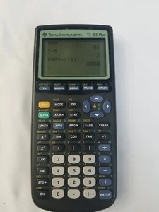 Ti 83 Plus Black Graphing Calculator - Picture 1 of 8