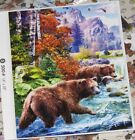 Jan Patrik Krasny Art - Bear Fish Stream Mountains 500 Piece Puzzle - Sealed Bag