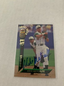 Mike Metcalfe 1994 Draft Picks Auto Card #63 Serial #/7,750