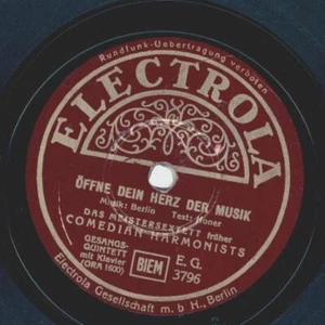 Das Meistersextett früher Comedian Harmonists - Öffne dein Herz der Musik / Du, - Bild 1 von 4