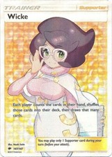 Wicke - 147/147 - Pokemon Burning Shadows Sun & Moon Full Art Ultra Rare Card NM