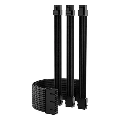 18 AWG PSU Verlängerung Netzkabel/Kabelsatz 24PIN ATX, 4+4 PIN EPS, Dual 6+2 PIN PCIE - Bild 1 von 4