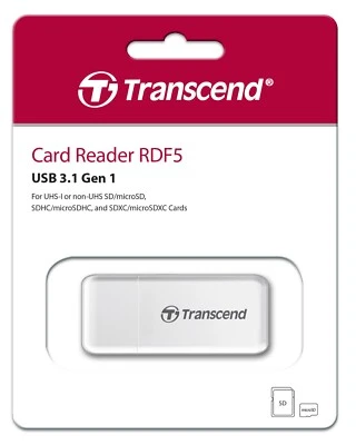 Transcend TS-RDF5W Kartenleser USB 3.1 SD SDHC SDXC microSD microSDHC UHS-1 OVP - Bild 1 von 4
