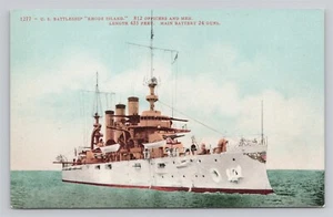 Acorazado de Estados Unidos "Rhode Island" c1906 - Serie de postales Mitchell #1277 postal - Imagen 1 de 2