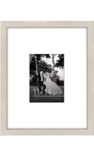Americanflat 11x14 Picture Frame in Light Wood - Use as 5x7 Frame with Mat or... - Picture 1 of 8