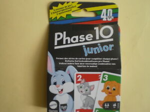 Phase 10 Junior Kartenspiel Kinder Mattel Games ab 4 Jahre für 2-4 Spieler NEU!