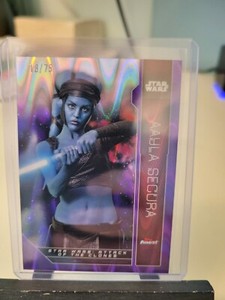 Aayla Secura Purple RayWave Parallel 18/75 2023 Topps Star Wars Finest