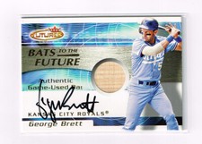 GEORGE BRETT 2001 FLEER FUTURES AUTOGRAPH JERSEY # GB KC ROYALS HOF SP
