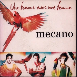 Mecano Une Femme Avec Une Femme 7" vinyl France Ariola 1990 card pic sleeve - Picture 1 of 3