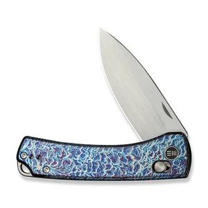 Coltello WE Nightblade 22046-4 blu fiammato titanio CPM 20CV coltello acciaio - Foto 1 di 8