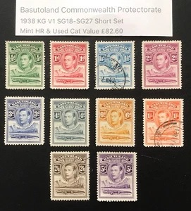 Basutoland Briefmarkenauswahl.1938 KG V1.SG18-SG27 postfrisch HR & gebraucht.Kat 82,60£.K65,P7 - Bild 1 von 1