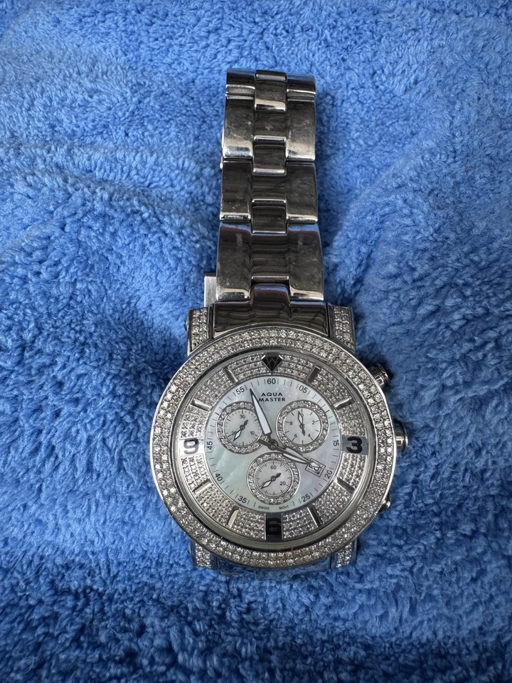 Diamond Watch! Aqua Master Watch: Mens Diamond Power Watch 3.50ct - Image 1 of 4