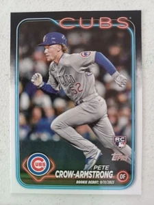 PETE CROW-ARMSTRONG 2024 TOPPS UPDATE RC CUBS #US91 FREE SHIPPING E-339 - Picture 1 of 2