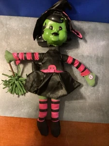 Dan Dee Halloween Witch 13” Stuffed Plush Doll - Eyes Light Up - Needs Battery - Picture 1 of 1