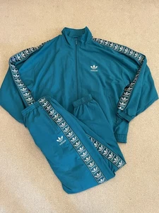 Vintage Adidas Track Suit Set Mens Size L Jacket Pants 2 Piece Set - VGC - Picture 1 of 24