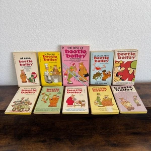 Beetle Bailey Lot of 10 Cartoon Paperback Books Mort Walker - Picture 1 of 20