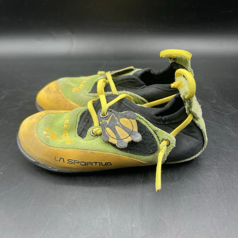Zapatos de escalada en roca La Sportiva Stick It para niños talla 10-11 amarillo verde juvenil Foto 1 de 4