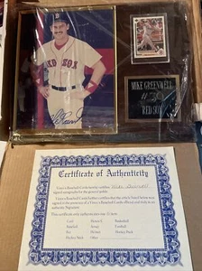 Autographed Mike Greenwell Boston Red Sox Plaque 1991 Upper Deck - Picture 1 of 5