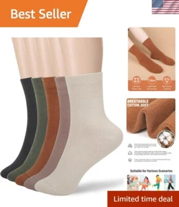 Women Thin Cotton Socks, Soft Cotton Bootie Socks Women Above Ankle Crew Sock... - Picture 1 of 7