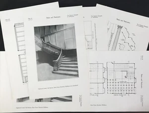 Brentford Brent House design decor architecture drawing plans Oak Staircase 1907 - Picture 1 of 3