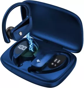Bluetooth 5.0 True Wireless Earbuds With Mic Headphones Earhook Sport Waterproof - Picture 1 of 58