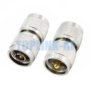 10x N Male Plug to PL259 PL-259 UHF Male Plug Straight Adapter RF Coax Connector - Picture 1 of 5