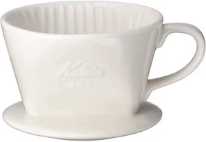 Lote 101 goteo de café de cerámica Kalita para 1-2 personas BLANCO # 01001 goteo - Imagen 1 de 3