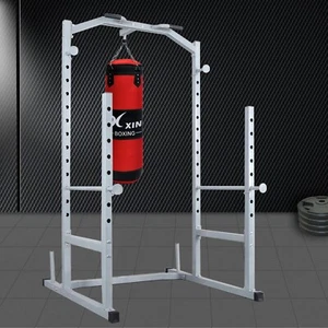 Power Cage - Power Squat Rack - Weights Bench Press + 20kg Boxing Punching Bag - Picture 1 of 12